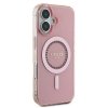 Guess GUHMP16SPFTDTEP iPhone 16 6.1 różowy/pink hardcase IML Rhinestones MagSafe